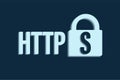 Https.Data protection and Internet security. The security of the web site.Vector illustration